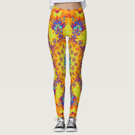 Leggings Patrón abstracto psicodélico colorido