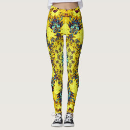 Leggings Patrón abstracto psicodélico colorido