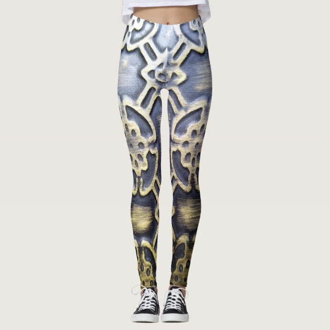 Leggings Patrón africano abstracto moderno (Anverso)