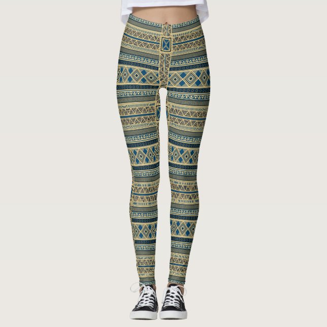 Leggings Patrón africano de Mali (Anverso)
