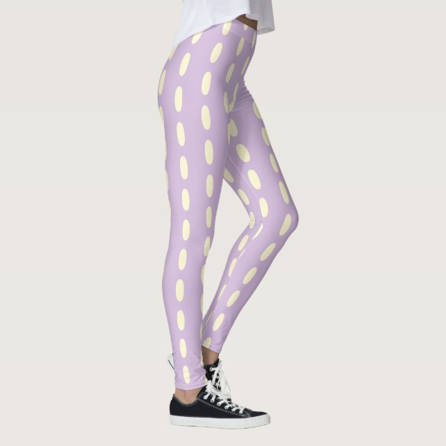 Leggings Patrón amarillo Lilac Pastel (Derecha)