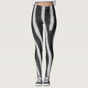 Leggings Patrón animal de cebra fur