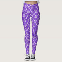 Patrón animal de perro Paw Print Cuple Purple Ging