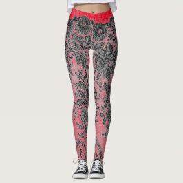 Leggings PATRÓN ANTIGUO LACE DE LAS Piernas