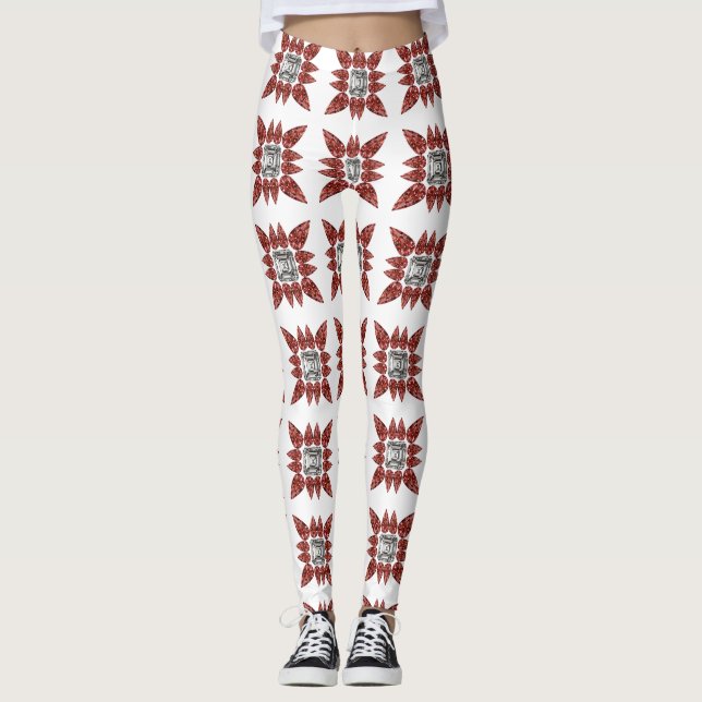 Leggings Patrón araña (Anverso)