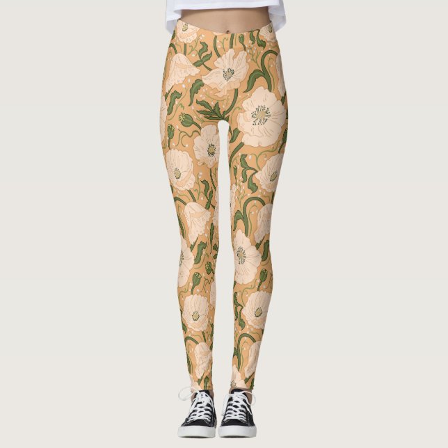 Leggings Patrón Art Nouveau William-Morris (Anverso)