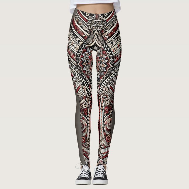 Leggings Patrón artístico (Anverso)