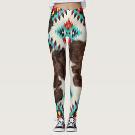 Leggings Patrón azteca del Boho del suroeste del Piel de va