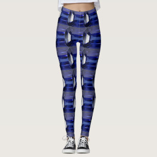 Leggings Patrón azul