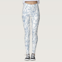 Patrón azul de acero floral francés