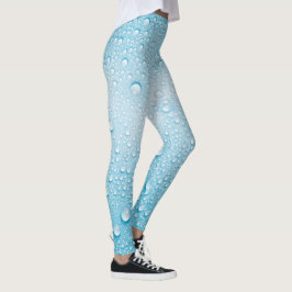 LEGGINGS PATRÓN AZUL DE DEW DE LLUVIA