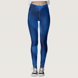 Leggings Patrón azul medio a oscuro