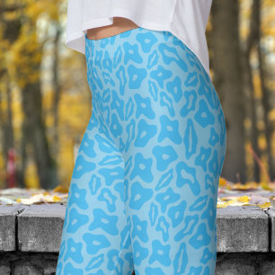 Leggings Patrón azul y azul de bebé de moda