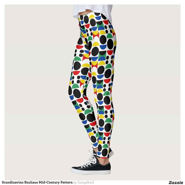 Leggings Patrón Bauhaus escandinavo de mediados del siglo (Subido por el creador)