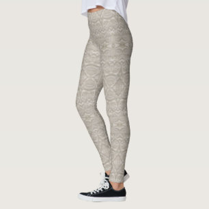 Leggings patrón blanco