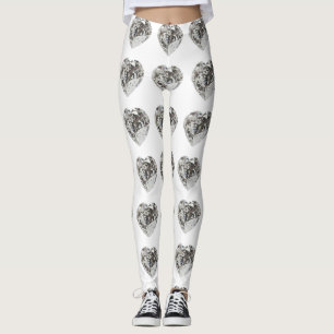 Leggings Patrón cardíaco