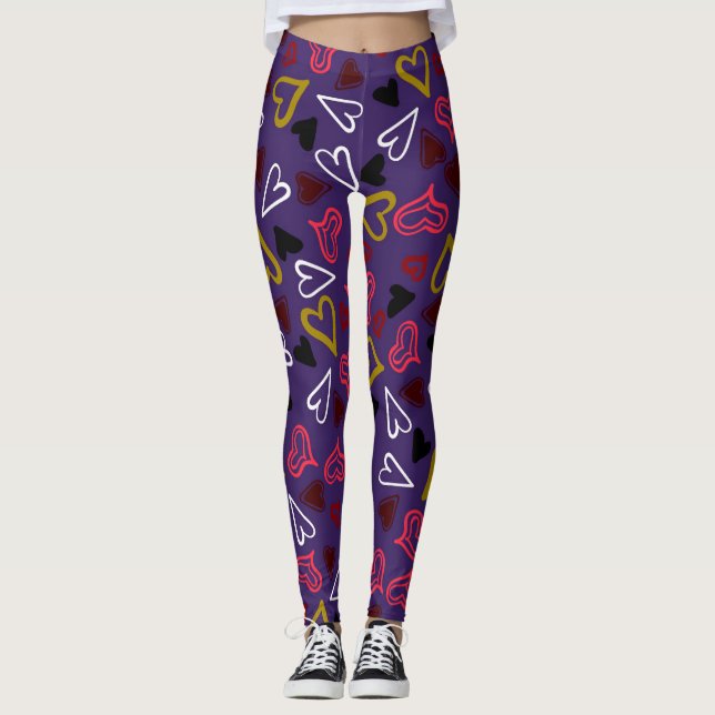 Leggings Patrón cardíaco 32 (Anverso)