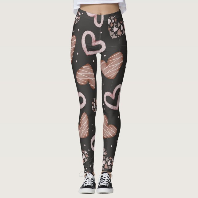 Leggings Patrón cardíaco 35 (Anverso)