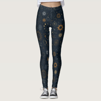 Leggings Patrón celeste místico