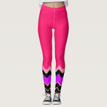 Patrón Chevron con ondas cálidas rosa, negra y bla