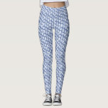 Leggings Patrón Chinoiserie Azul Y Blanco De Moda<br><div class="desc">Letrería de impresión en forma de jengibre azul y blanco. Tenga en cuenta que puede cambiar o quitar el color de fondo (actualmente un azul oscuro) introduciendo la herramienta de diseño (haga clic/ puntee para personalizar más).</div>