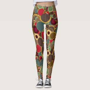 Leggings Patrón circular de mediados del siglo Yoga Pants G