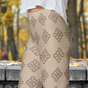 Leggings Patrón clásico de cruz tribal de bigüisca