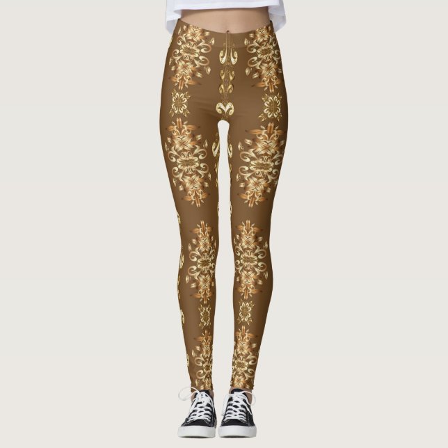 Leggings Patrón clásico del Barroco Oriental (Anverso)