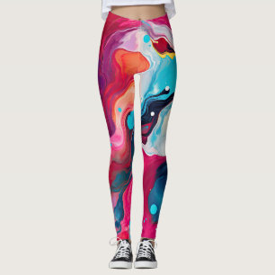 Leggings Patrón colorido abstracto