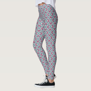 Leggings Patrón colorido art déco.