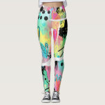 Leggings Patrón Colorido de Grafiti Urbano (7)<br><div class="desc">Leggings con patrón de parches de grafiti urbano colorido que presentan bloques abstractos audaces, pinceladas expresivas, garabatos, estrellas y texturas de medios mixtos en azul brillante, amarillo, rosa, naranja y negro. Enérgico y con estilo moderno de arte callejero, este diseño continuo es ideal para amantes del arte de grafiti, fanáticos...</div>