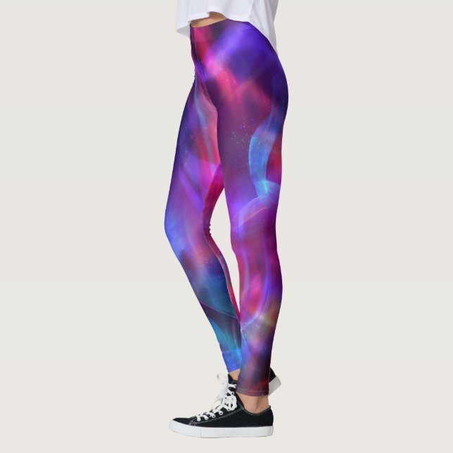 Leggings Patrón colorido de luz bokeh (Izquierda)
