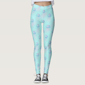 Leggings Patrón Colorido de Medusas – Vida Marina Subacuáti