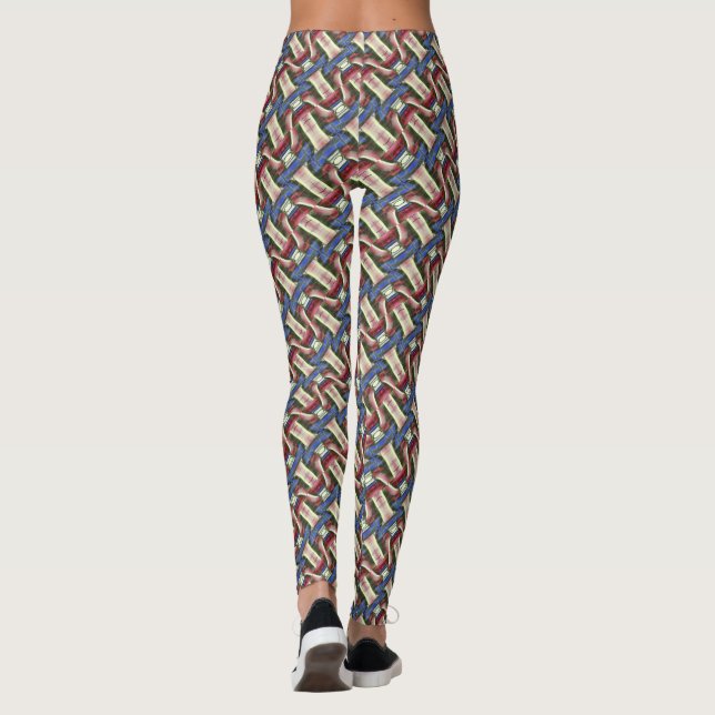 Leggings Patrón colorido sin inconvenientes (Reverso)