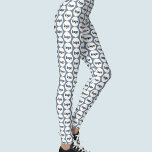 Leggings Patrón comercial de logotipo simple azul turbio<br><div class="desc">Diseño sencillo de patrones de logotipo para fomentar la lealtad de la marca y promover su pequeña empresa. Reemplace el logotipo por el suyo propio y cambie el color de fondo de la Herramienta de diseño a personalizar.</div>