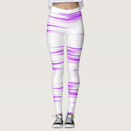 Leggings Patrón continuo de movimiento púrpura neón