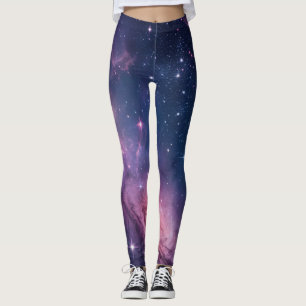 Leggings Patrón continuo de nebulosa cósmica para impresión