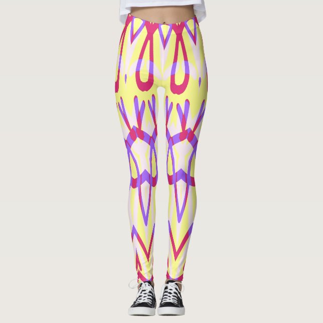 Leggings Patrón continuo multicolor "Ratti_Creative_Arts" (Anverso)