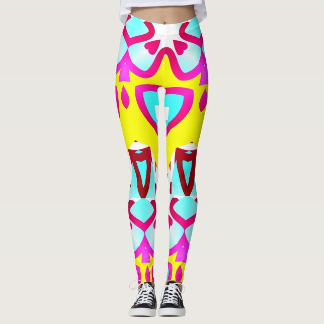 Leggings Patrón continuo multicolor "Ratti_Creative_Arts" (Anverso)
