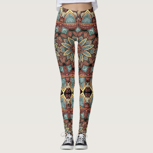 Leggings Patrón continuo multicolor "Ratti_Creative_Arts"
