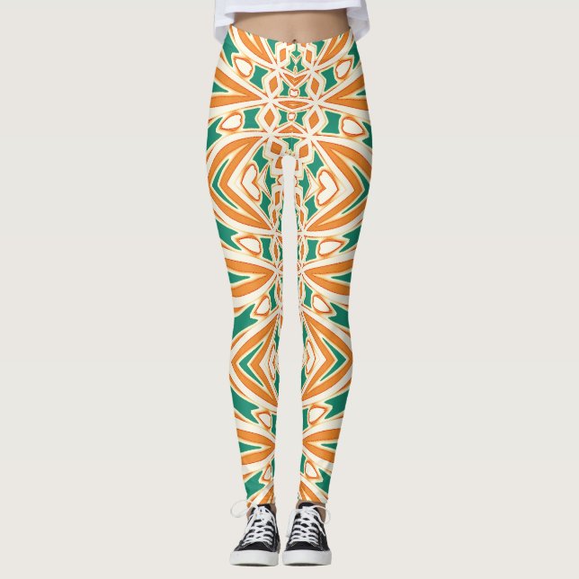 Leggings Patrón continuo multicolor "Ratti_Creative_Arts" (Anverso)