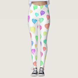 Leggings Patrón Corazón de Color Cuto