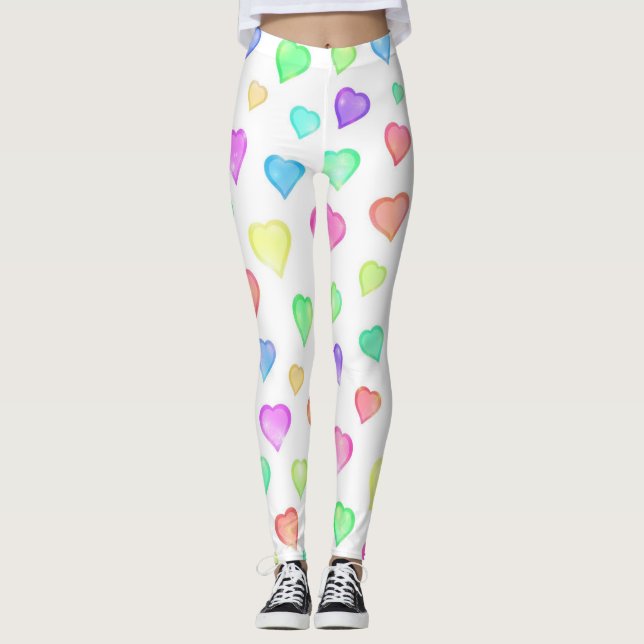 Leggings Patrón Corazón de Color Cuto (Anverso)