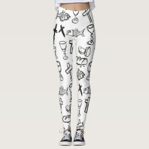 Leggings Patrón cristiano
