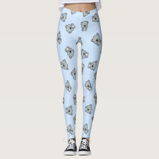 Leggings Patrón Cute Koala (Anverso)