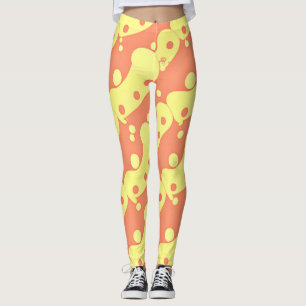 Leggings Patrón de abstración colorido deslumbrante