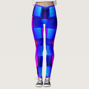 Leggings Patrón de abstracto geométrico colorido