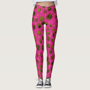 Leggings Patrón de acuarela con piel abstracta de chita.