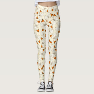 Leggings Patrón de acuarela de mariposas