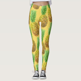 Leggings Patrón de acuarela de piña